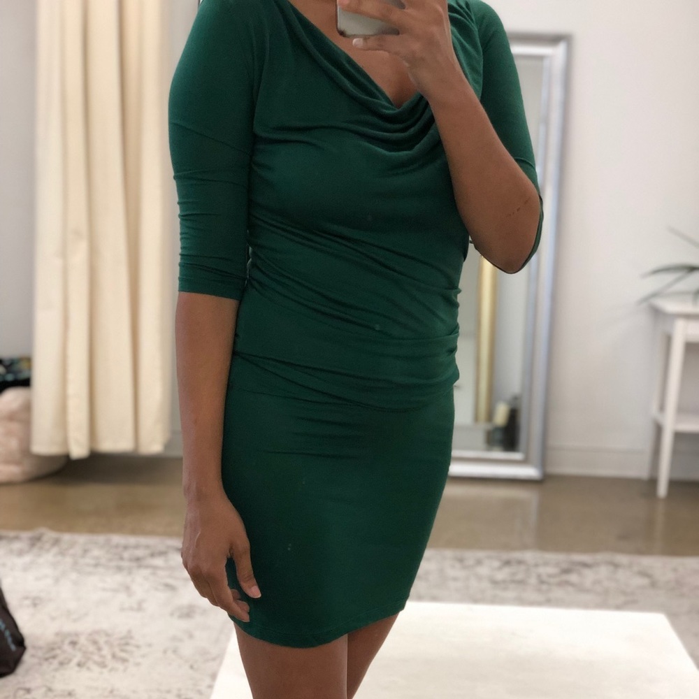 Hunter green 3/4 sleeve Top